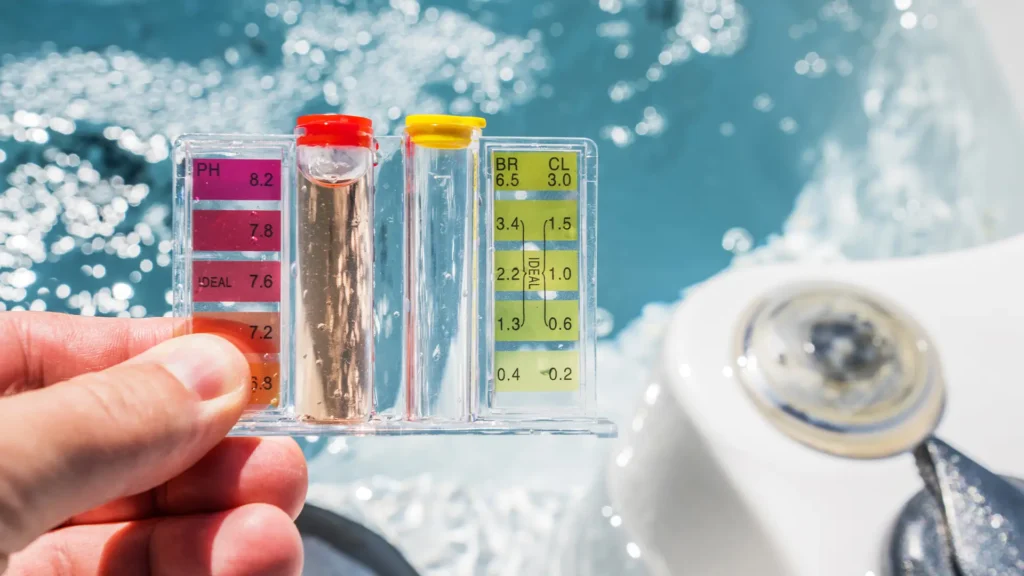 Expert PH testing of pool in Miami