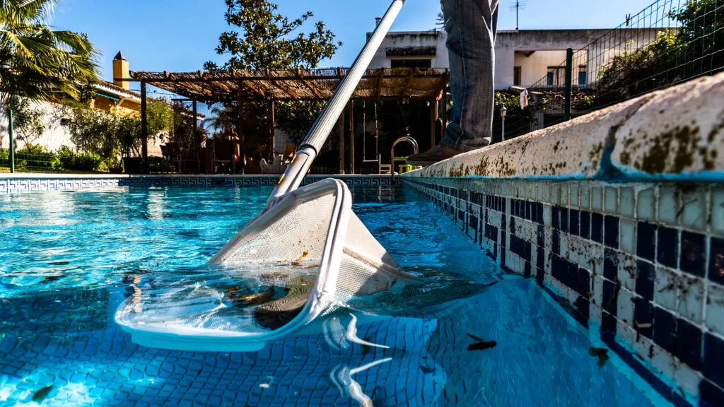 Clean your pool after a tropical storm