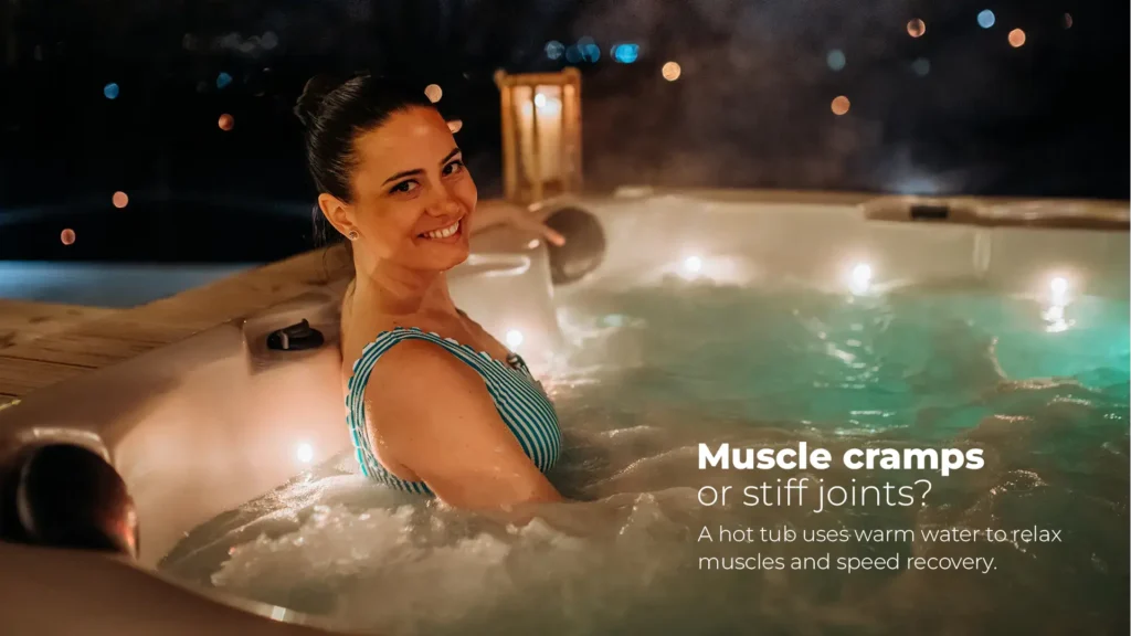 Using hydrotherapy in a hot tub to recover from pool injuries