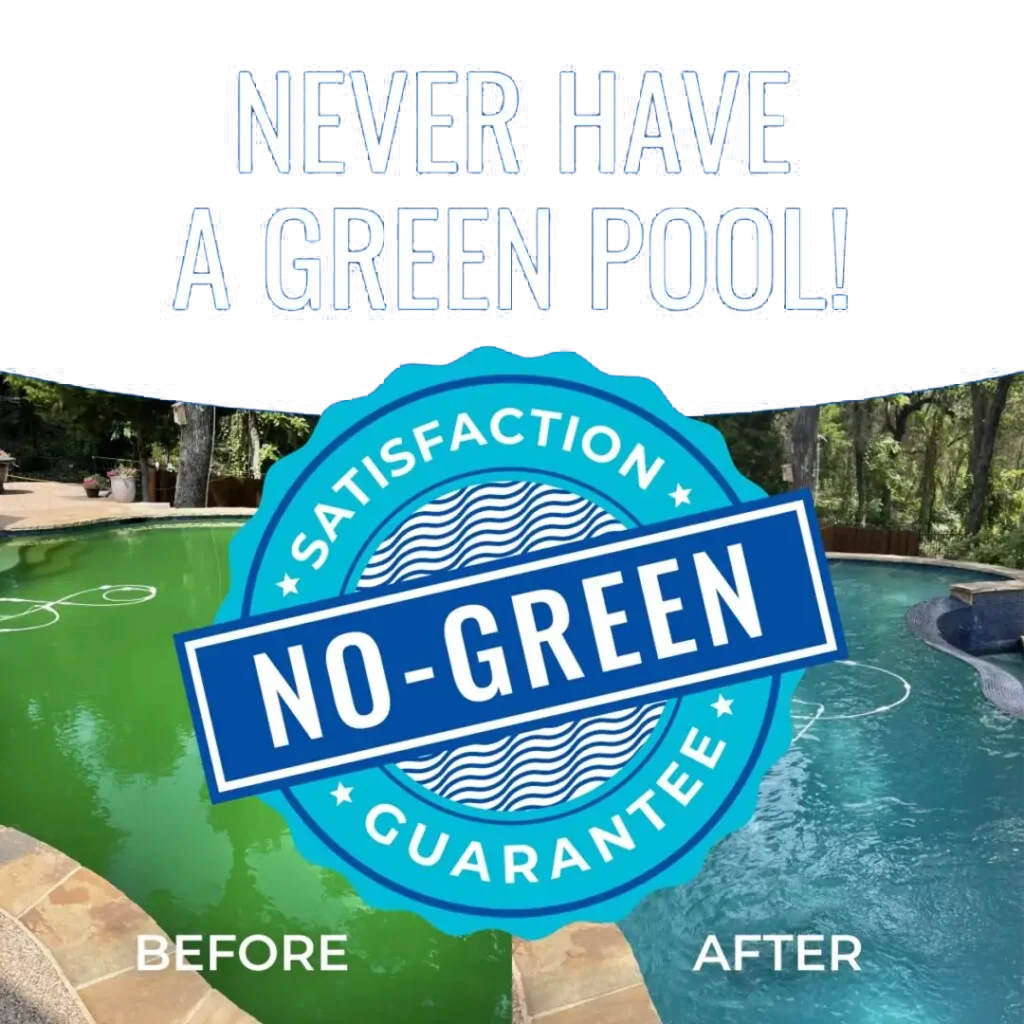 Green Pool Before and After Promo Sticker
